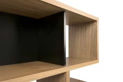 Boekenkast Lisbon 1 - Eik/zwart -Songmics Winkel 9500.319655 London 001Oak Pure Black Backs 3 9c91