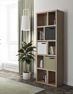 Opbergrek Berkeley 70 Cm 5 Niveaus - Eikfineer 16 Opbergrek Berkeley 70 Cm 5 Niveaus - Eikfineer -Songmics Winkel 9500.320187 Berlin 70 5L Oak 6 0169