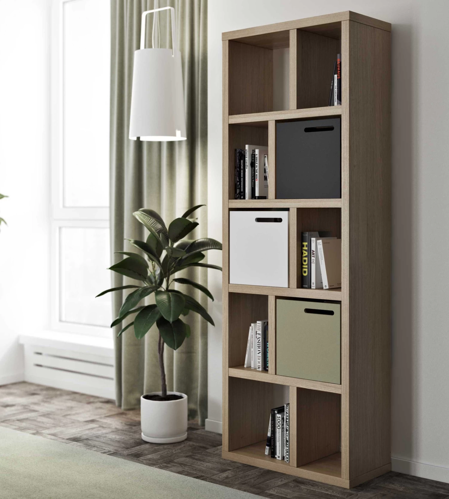 Opbergrek Berkeley 70 Cm 5 Niveaus - Eikfineer 3 Opbergrek Berkeley 70 Cm 5 Niveaus - Eikfineer