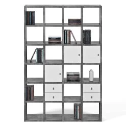 Boekenkast Pombal 24 Vakken - Beton -Songmics Winkel 9500.516276 Pombal 001 concrete 3 49ed