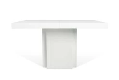 Eettafel Mundus 130 X 130 Cm - Hoogglans Wit -Songmics Winkel 9500.612602 Dusk 130 High Gloss White 1 34f3
