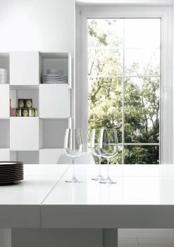 Eettafel Mundus 130 X 130 Cm - Hoogglans Wit -Songmics Winkel 9500.612602 Dusk 130 High Gloss White 7 650c