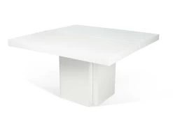 Eettafel Mundus 150 X 150 Cm - Hoogglans Wit -Songmics Winkel 9500.612619 Dusk 150 High Gloss White 8 469c