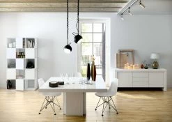Eettafel Mundus 150 X 150 Cm - Hoogglans Wit -Songmics Winkel 9500.612619 Dusk 150 High Gloss White 9 bb29