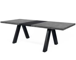 Uitschuifbare Eettafel Alex -Songmics Winkel 9500.613173 Apex Concrete and Black 2 2cc4
