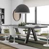 Uitschuifbare Eettafel Alex -Songmics Winkel 9500.613173 Apex Concrete and Black 4 1daf