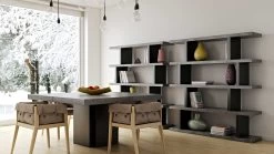 Eettafel Dust - 130x130 Cm -Songmics Winkel 9500.613234 Dusk 130 Dining table Concrete 10 17b7