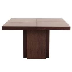 Eettafel Mundus 130 X 130 Cm - Chocoladefineer -Songmics Winkel 9500.620904 Dusk dining table chocolate 1 8ee3