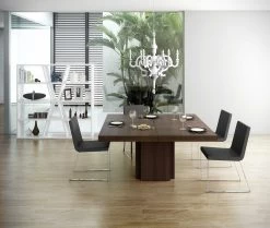 Eettafel Mundus 150 X 150 Cm - Chocoladefineer -Songmics Winkel 9500.620928 Dusk dining table chocolate 1 9c59