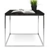 Bijzettafel Gleam 50x50 - Zwart Marmer/chroom -Songmics Winkel 9500.626074 Gleam 50 Black Marquina Chrome 2 bc17