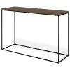 Sidetable Gleam 120cm - Walnoot/staal -Songmics Winkel 9500.628863 Gleam Console Walnut Black Steel 2 0c93