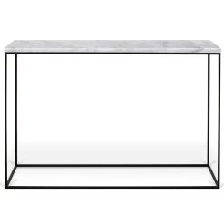 Sidetable Gleam 120cm - Wit Marmer/staal 12 Sidetable Gleam 120cm - Wit Marmer/staal -Songmics Winkel 9500.628924 Gleam Console White Marble Black Steel 1 6bf1