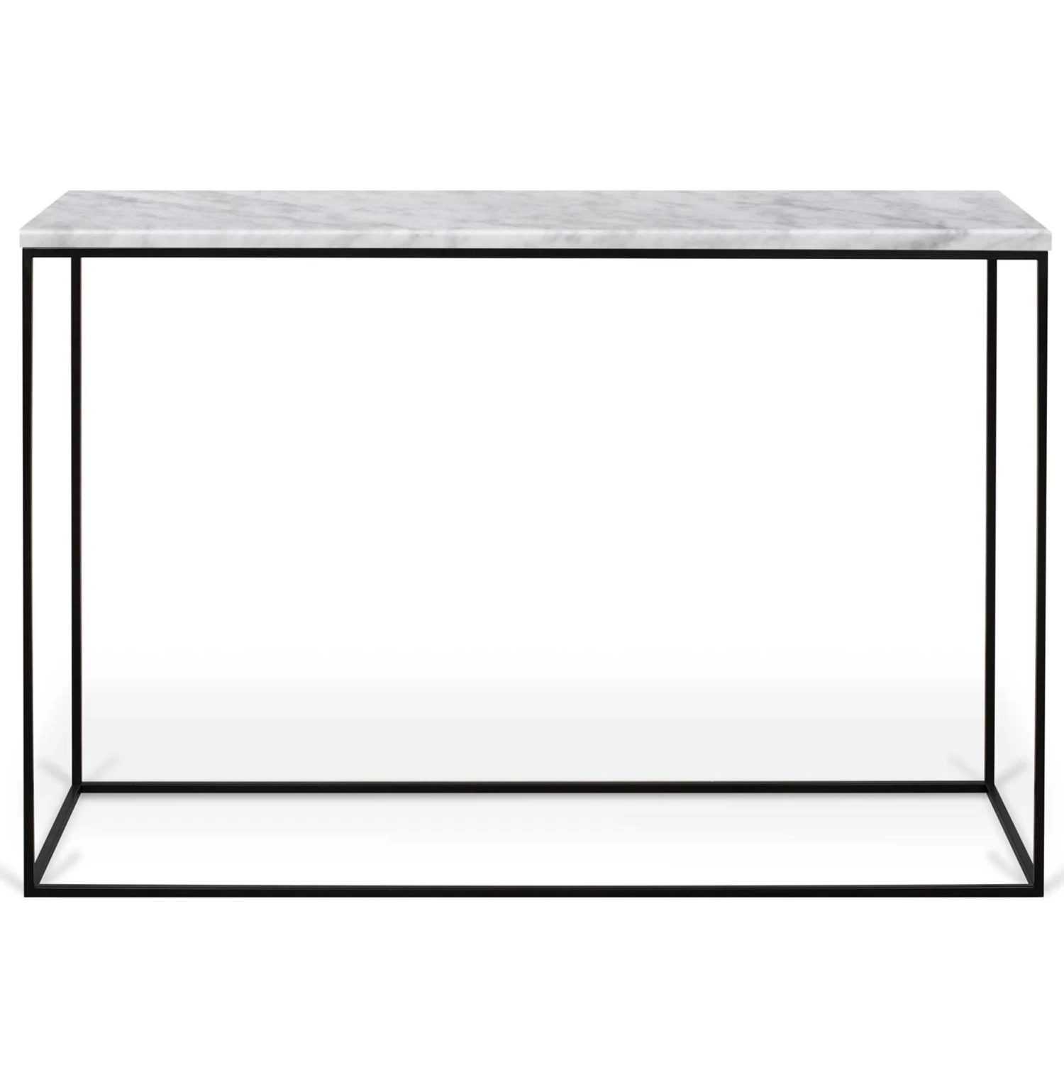 Sidetable Gleam 120cm - Wit Marmer/staal 7 Sidetable Gleam 120cm - Wit Marmer/staal - Afbeelding 5