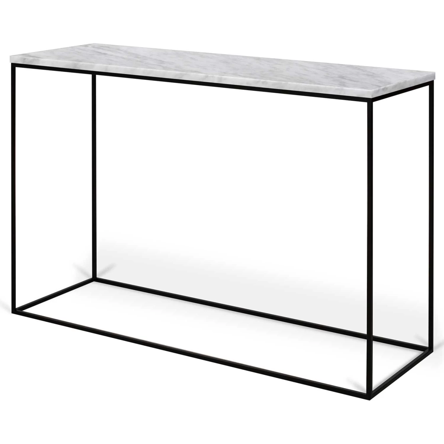 Sidetable Gleam 120cm - Wit Marmer/staal 8 Sidetable Gleam 120cm - Wit Marmer/staal - Afbeelding 6