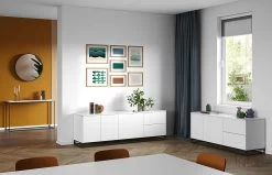 Sidetable Gleam 120cm - Wit Marmer/staal 11 Sidetable Gleam 120cm - Wit Marmer/staal -Songmics Winkel 9500.628924 Gleam Console White Marble Black Steel 4 9512