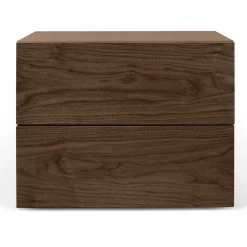 Nachtkastje Aurora 2 Laden - Walnoot -Songmics Winkel 9500.758492 Aurora Night Table Walnut 1 f746