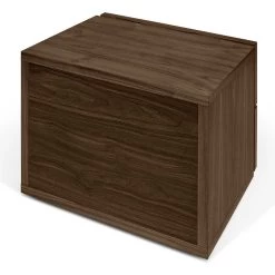 Nachtkastje Aurora 2 Laden - Walnoot -Songmics Winkel 9500.758492 Aurora Night Table Walnut 4 3e51