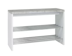 Bank Tillio 81cm, 2 Rekken - Chroom/beton Decor