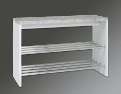 Bank Tillio 81cm, 2 Rekken - Chroom/beton Decor -Songmics Winkel 95631 Hintergrund 2d9d