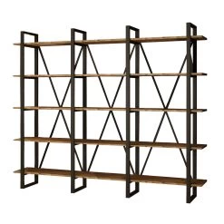 Boekenrek Charissa 220cm - Den/zwart -Songmics Winkel 956LCS1410 20 205 7eaa