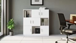 Locelso Multifunctionele Kast | 100% Melamine | 18 Mm Dik | Wit -Songmics Winkel 956LCS1519 20 203 050f