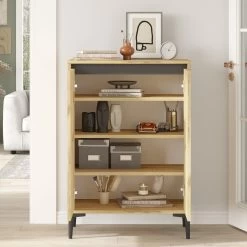 Locelso Multifunctionele Kast | 100% Melamine | Antraciet -Songmics Winkel 956LCS1526 20 204 a7e1