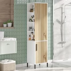 Locelso Multifunctionele Kast | 18mm Melamine | Notelaar Wit