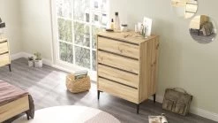 Commode Locelso | 72 X 45 X 98,3 Cm | Felt Anthracite-decor -Songmics Winkel 956LCS1903 4 66b5