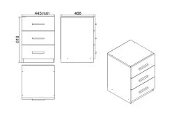 Locelso Kantoormeubelset | Noten Antraciet -Songmics Winkel 956LCS2122 20 209 3138