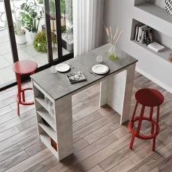 Locelso Bartafel 18mm | Grijs | Melamine Gecoat -Songmics Winkel 956LCS2210 20 202 0983