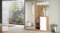 Elegante Kapstok Met Opbergruimte | 100% Melamine Coating | Atlantic Pine Wit -Songmics Winkel 956LCS2807 20 203 4a40