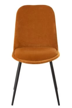 Stoel Claire Met/textiel Oker -Songmics Winkel 96147 2 53b7