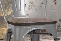 Eetkamerstoel Victoria - Grijs -Songmics Winkel 9618 3 d2 ca59