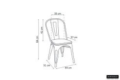 Stoel Victoria - Wit 13 Stoel Victoria - Wit -Songmics Winkel 9618 p 2899