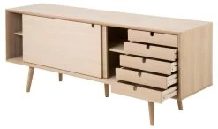 Dressoir Cedro 180cm, 2 Deuren & 5 Lades - Witte Eik -Songmics Winkel 97061CEA 280E 4A18 8905 EE6473D6D977 2836