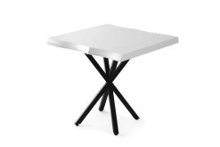Witte Melamine Gecoate Eettafel Met Metalen Poten -Songmics Winkel 974NMB1159 20 204 33ad