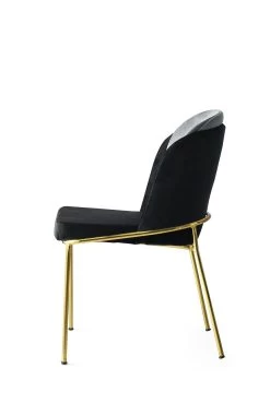 Stijlvolle 4-delige Stoelenset | Comfortabel En Modern | 100% Metalen Frame | Fluweel En Multiplex -Songmics Winkel 974NMB1170 20 203 8fac