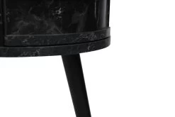 Vella Bijzettafel | Houten Frame | Melamine Bovenblad | 51cm Diameter | Zwart -Songmics Winkel 974NMB1238 20 2011 392f