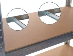 Stellingkast Heavy Duty 4 Legplanken, 160cm - Grijs -Songmics Winkel 9784 detail 9038