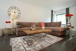 RICHMOND Bijzettafel Kensington 45x45cm - Bruin/zilver -Songmics Winkel 9853 9852 9851 a0c3