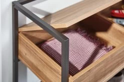 Schoenenbank Shoeplace Industrieel - Antraciet/eik -Songmics Winkel 99600210 Detail 9 955c