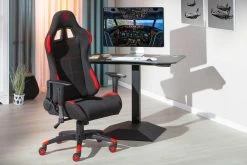 Gamestoel Frasso - Zwart/rood -Songmics Winkel 99803526 09a cab3