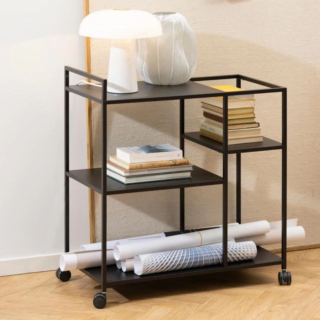 Keukentrolley Nebas 78cm - Zwart 3 Keukentrolley Nebas 78cm - Zwart