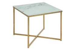 Bijzettafel Anika 50x50cm - Wit Marmer/ Goud -Songmics Winkel 9D967B4B AE6C 4F20 9439 06AF5EC7F2F8 c977