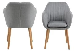 Armstoel Hermeline - Lichtgrijs/eik -Songmics Winkel A12EDF81 C343 4ED3 B0A7 083ED5EEA17D f18c