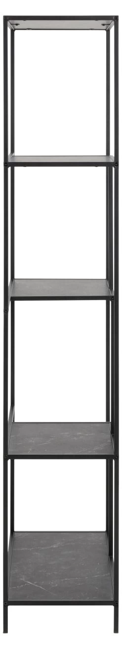 Wandrek Infinity 170 Cm Met 3 Zwevende Legplanken - Zwart/marmer -Songmics Winkel AA25E153 8509 4FA1 A3F0 28321D13E478 54f7