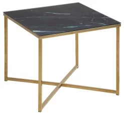 Bijzettafel Alisma 50x50 Cm - Goud/Marquina-marmer -Songmics Winkel AFD3A194 2E24 4BF3 9AD9 E972BB9BD92B 4ef0