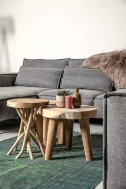 Kruk Branch ø35 Cm - Licht Teakhout -Songmics Winkel AMBRANCH JCTR3L IC RUG025 c4af