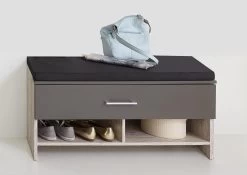 FMD Schoenenkast/zitbank Nala -Songmics Winkel Alan 4 frontal 7c5c