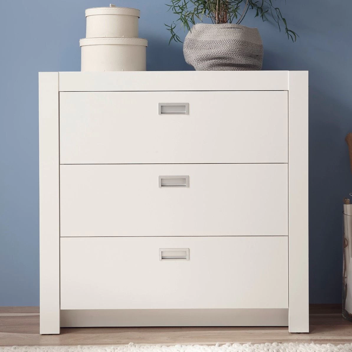 Commode Arkea 96cm Met 3 Lades - Wit 3 Commode Arkea 96cm Met 3 Lades - Wit